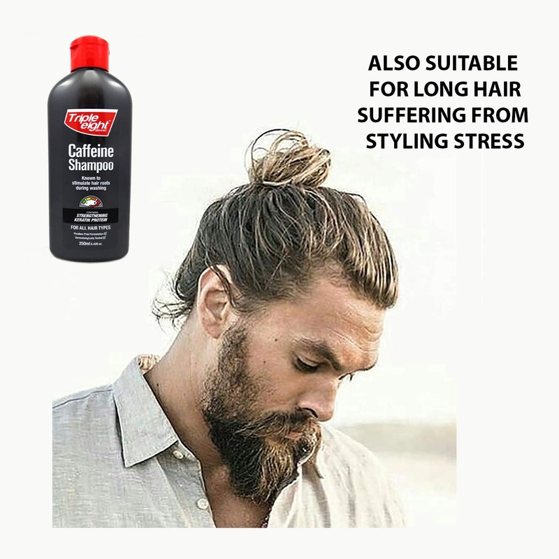 Caffeine And Keratin Shampoo to Stimulate Follicles In Fine, Thinning,