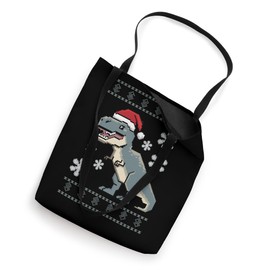 Dinosaur Lover Merry Xmas Christmas Day T-rex Santa Claus Tote Bag