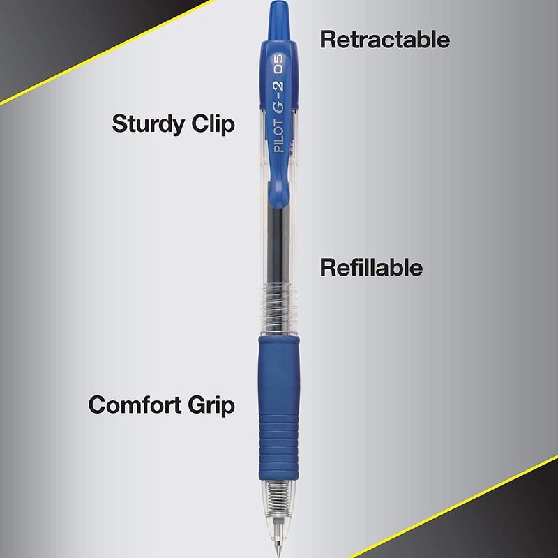 Pilot G2 - Bolígrafos Retráctiles de Calidad Superior, Tinta de