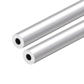 uxcell 6063 Aluminum Round Tube, 300mm Length 17mm OD 8mm Inner Dia Seamless Aluminum Straight Tubing 2 Pcs