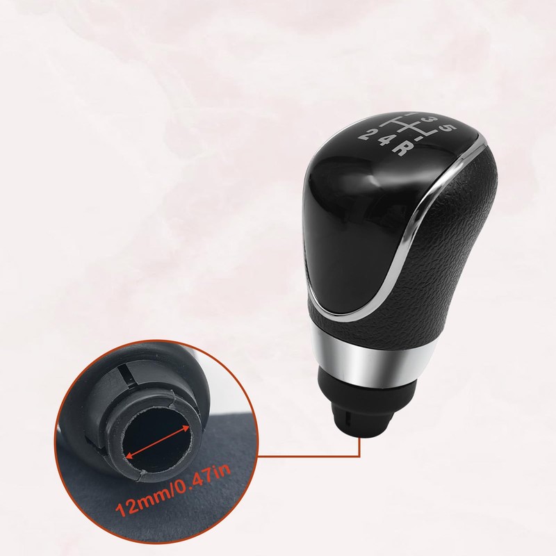 nuoozy 5 Speed Manual Transmission Gear Shift Knob Cover Compatible