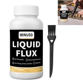 Liquid Solder Flux(200 ml/8 Oz.) | Water-Based No-Clean Liquid Flux for Soldering Electronics | Lead-Free Liquid Solder for SMD/BGA/IC/PCB Repairing, Stained Glass Repair Solder Work | Soldering Tools