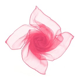 Boolavard 1950's Plain Square Chiffon 50's Neck 4 Seasons Scarf Wrap, Baby Pink, 65cm x 65cm