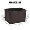 Norkmdi Car Trash Can, Leather Foldable Large Capacity Vehicle Hanging