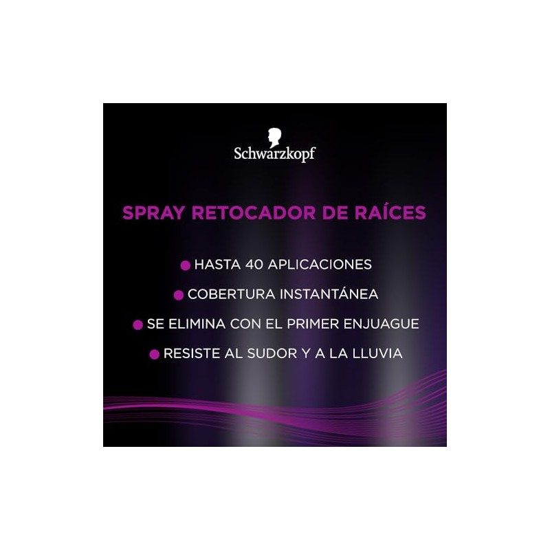 Schwarzkopf Retocador de raiz, castano, 120 ml