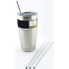 4 Stainless Steel Drinking Straws fits Yeti Tumbler Rambler Cups