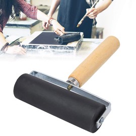 Rubber Printing Roller Durable Elastic Rubber Roller for Ink Colour Block Punching Print Graphics Wallpaper Crafts