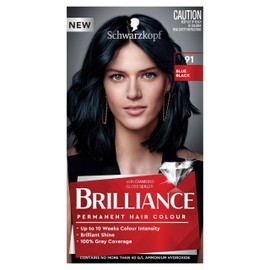 Schwarzkopf Brilliance, Permanent Hair Colour, 91 Blue Black