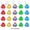 KeeStar 20 Pack Frog Sequin Keychains Party Favors for Reptile