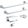 DELTA Pivotal Toilet Paper Holder With Shelf, Polished Chrome, Bathroom