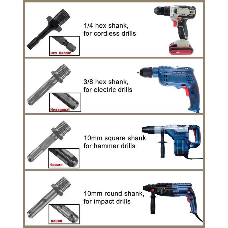 Firewood Log Splitter 2 Pack 45mm+32mm Easy Log Splitting Drill