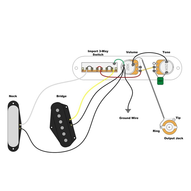 Alnicov Prewired Tele Control Plate Fully Loaded Pre-Wired 3-Way Control
