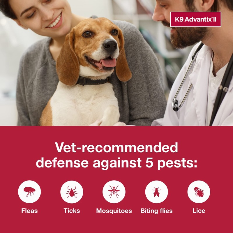 K9 Advantix II Medium Dog Vet-Recommended Flea, Tick & Mosquito