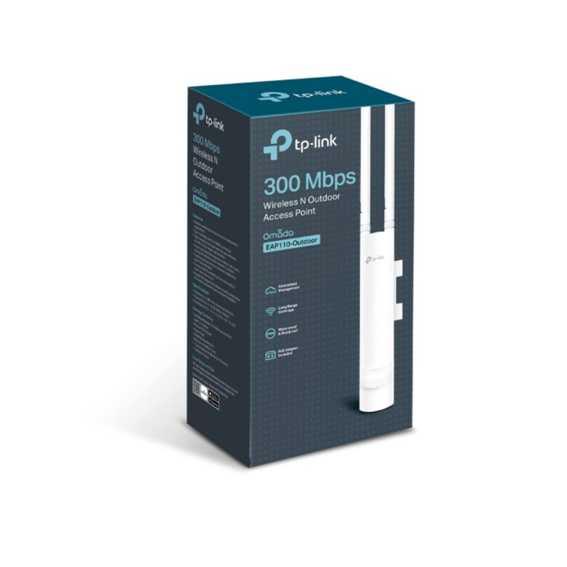 TP-Link EAP110-OUTDOOR Access Point Exterior N300/8 Ssid/PoE Pasiv,