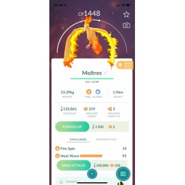 AMAZING LEGENDARY MOLTRES!!!  - PKMN GO!!! - NON REGISTERED TRADE!!!