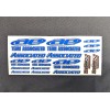 TEAM ASSOCIATED R/C STICKER SHEET - BLUE