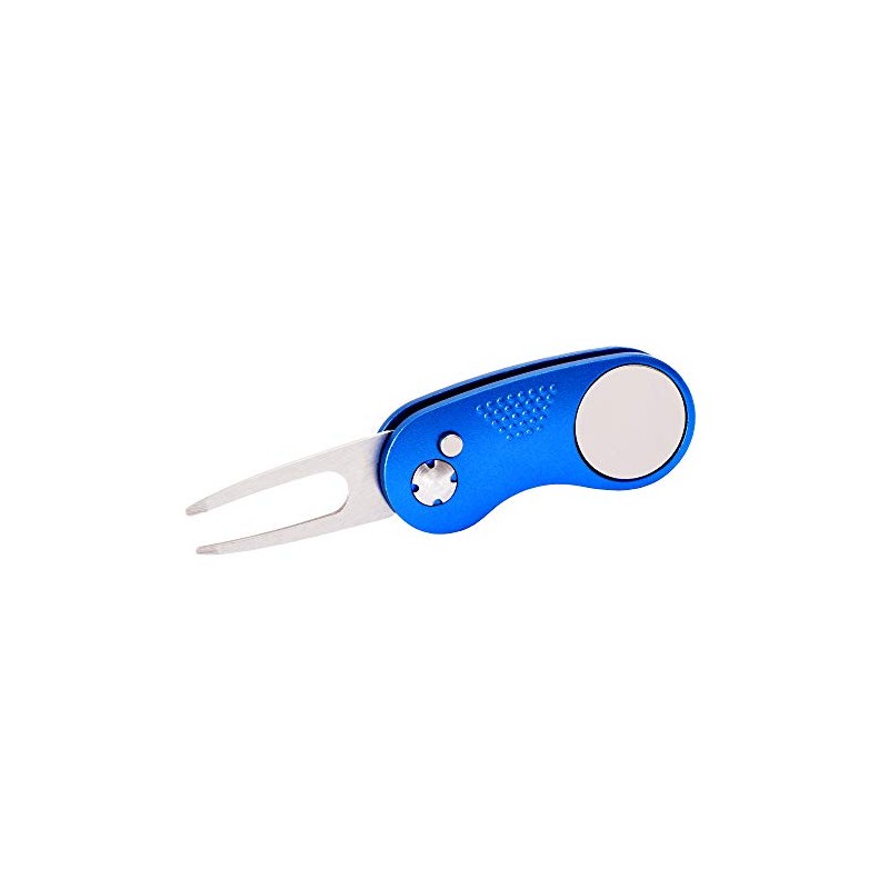 Mile High Life All-Metal Foldable Golf Divot Tool with Pop-up