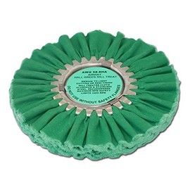 Zephyr Custom Polishing Products Airway Buffing Wheels for Industrial Polishers, Big Rigs and Lifted Trucks. Made in The U.S.A.(Color - Green)