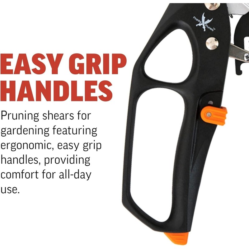 Piranha Pruner XL Pruning Shears Scissors Stainless Steel Blade &