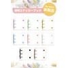 SFTRADE Clear Sticker Book A8 Removable Size 3-Hole Sticker Binder