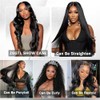 Body Wave Bundles Human Hair With Closure(20 22 24+2X6 Hd