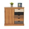 American Furniture Classics 41000 Cabinet, Interesting Yellow Oak