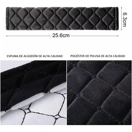Juego de 4 Fundas para Cinturón de Seguridad de Coche, Almohadillas para Cinturón de Seguridad, Cojín de Correa de Coche, Accesorios de Coche Aplicar a Automóviles, Camiones, SUV, Mochila