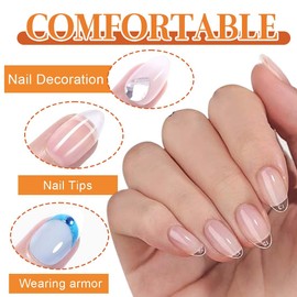HABNI 600 Stück Gel X Nail Tips,Nagel Tips,Vollständige Abdeckung Weiche Gelspitzen Kurze Nagelspitzen Tips Vorpolierte Künstliche Nagelspitzen Aus Pmma-Harz Für Nagelstudio Salon Diy,12 Größen