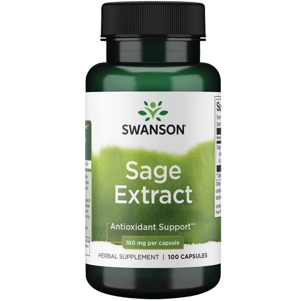 Swanson Swanson Sage Extract - Herbal Supplement Promoting Total-Body Health