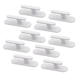 XINGSUI Cord Winder for Plastic Windows, Pack of 10 Cable Organiser, Curtain Cord Winder Window, for Office, Home, Car, Desk, Cable (White)