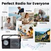 ottosing AM/FM Portable Radio & Bluetooth Speaker- Battery Operated &