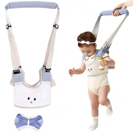 Adjustable baby walking harness, walker walking aid for baby, safety belt lead for children, breathable standing and walking, learning aid for baby, with knee pad, for toddlers 8-36 months