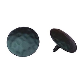 Clavos Decorative Nail Head with Stainless Steel Screw, 1 1/4 inch Dia., Black Finish, (Box of 12)