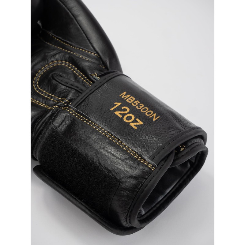 METAL BOXE Thai Leather Boxing Gloves Series Black/Gold 10 oz