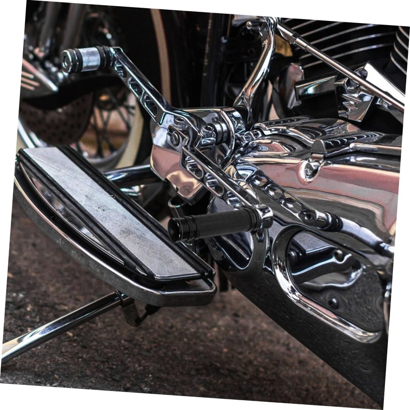 ULTECHNOVO Motorcycle Foot Pegs Set 2pcs Front Rear Anti-slip Aluminum