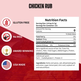 Pork Barrel BBQ Chicken Spice Rub | All-Purpose Seasoning and Spice Rub |Grilling Essentials, Perfect for Grilling, Smoking, or Cooking Wings, Chicken, Beef, Pork, Seafood, and More | Gluten-Free, No MSG, Zero Calorie, 3 oz - Pack of 2