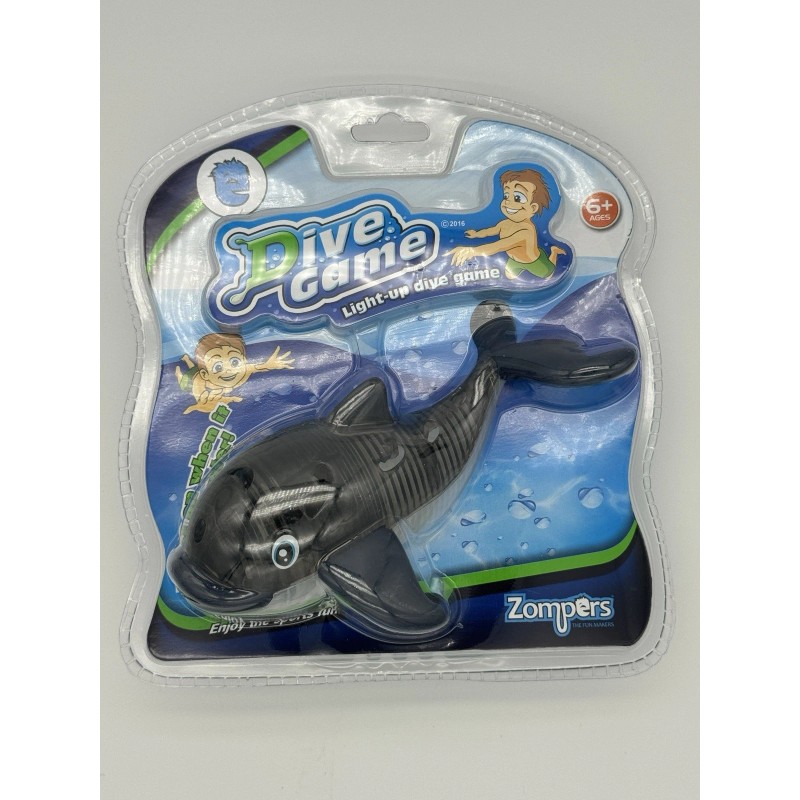 Zompers Light Up Whale Dive Toy Battery Operated Bathtub Pool