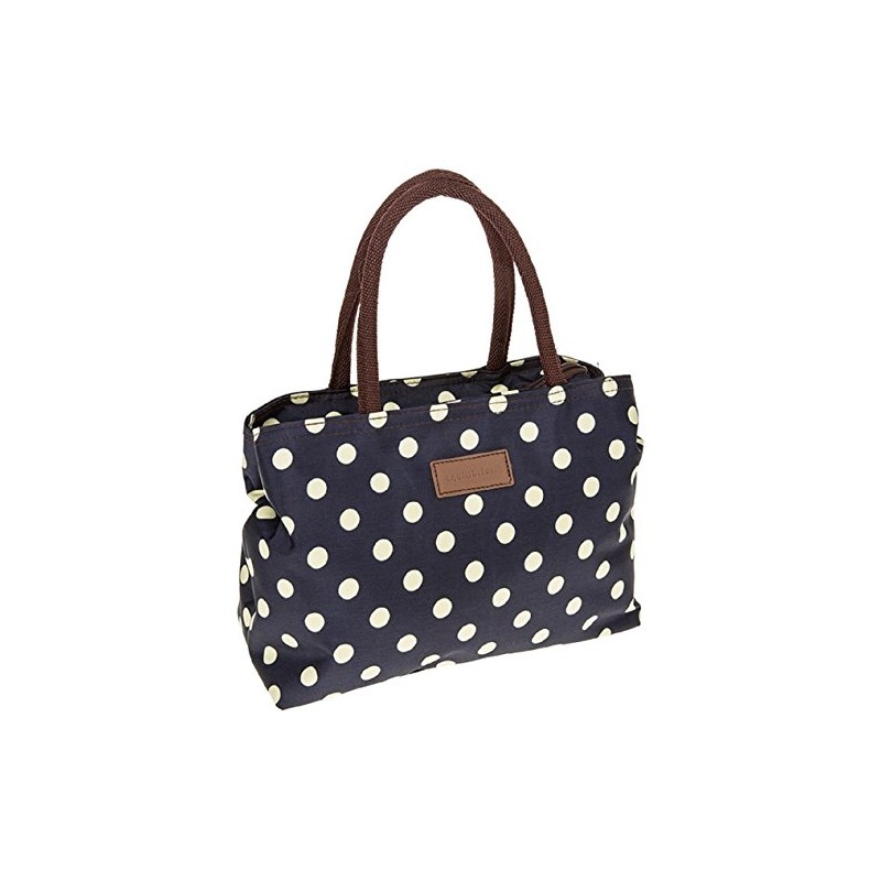 Joe Davies Equilibrium Spotty Navy and Cream Waterproof Handbag