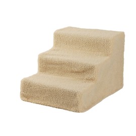 Mytunes Pet Stairs?3 Steps Ramp Small Climb Pet Step Stairs for Dogs & Cats Beige