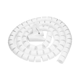 Organizador de Cables Espiral 1.5m 28mm Polietileno Reutilizable con Cremallera para Hogar Oficina para Protección contra Polvo para Cables detrás de Televisor Monitor Computadora