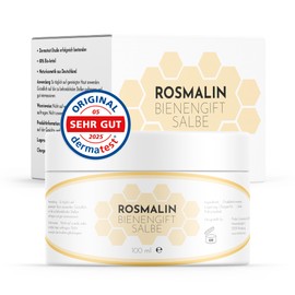 Rosmalin® Bienengiftsalbe hochdosiert | Lotion | Bienengift Creme (kühlend & wärmend) - Lotion zur Massage - Aus Deutschland - Bienengift+Salbe gegen Diverses, 100 ml