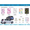 carstyling XXL Hibiscus Flower Sticker 180 x 160 mm Pink/Silver