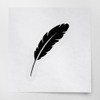Decal Stickers of Feather 5 (Black) (Set of 2) Luxury