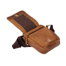 Greenburry Vintage Travel-2 Shoulder Bag Small 1610, brown