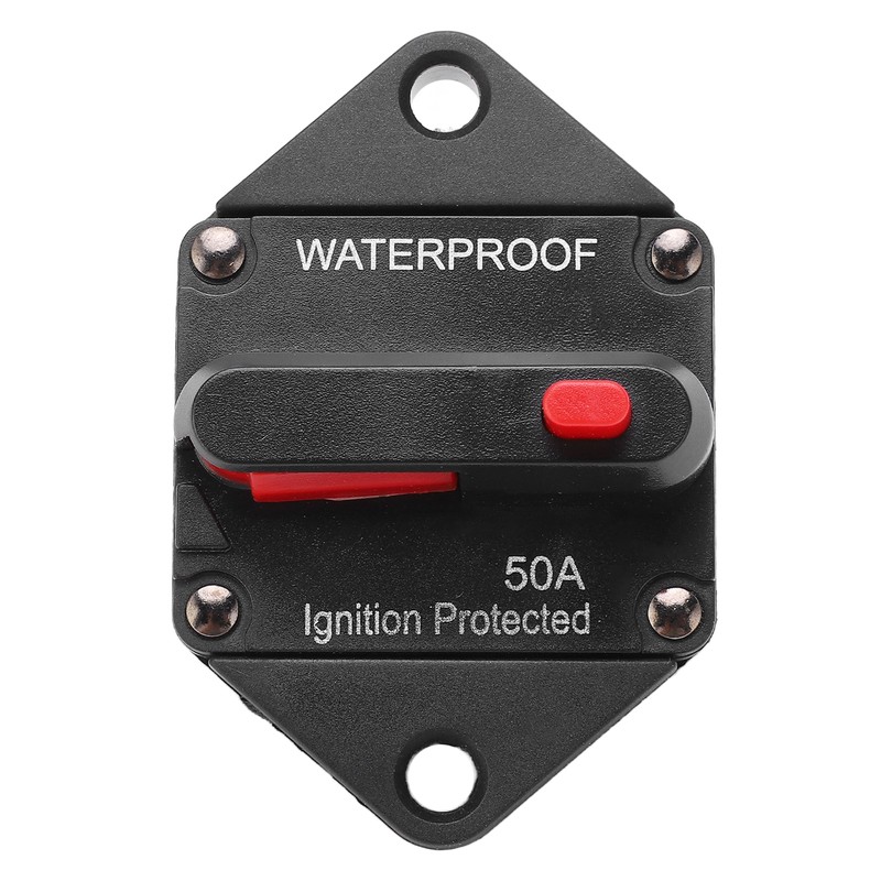 DC 32V Circuit Breaker with Switch Manual Reset Waterproof for