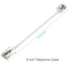 Phone Jack to Ethernet Cable Adapter, RJ45 8P8C Female to