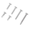 200PCS Round Head Cross Screws 304 Stainless Steel Self Drilling