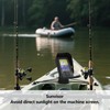 VOMENC Fish Finder Waterproof Cover, Marine Navigation Protection with Sunvisor,