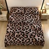 SDY 4PCS Cheetah Print Sheets,Leopard Sheets Set Twin for Kids