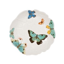 Fitz & Floyd Butterfly Fields Dinner Pasta Bowl, 9.5 Inch, Multicolor